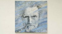 Ezra Pound, Öl auf Leinwand 100x100cm © Egbert Verbeek 2015