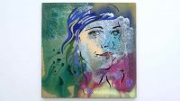 Fake KI.M. Acryl und Aluminium Dust auf Leinwand © Corinna Heumann 2026