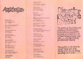Einladung Ausstellung "Wie wir uns sehen" KGB 1976 Seite 1 - Künstler