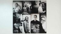 Wer bist du?, Fotocollage auf Dibond, 100x100cm © Frank Frenerey 2026